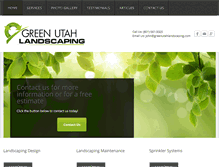 Tablet Screenshot of greenutahlandscaping.com